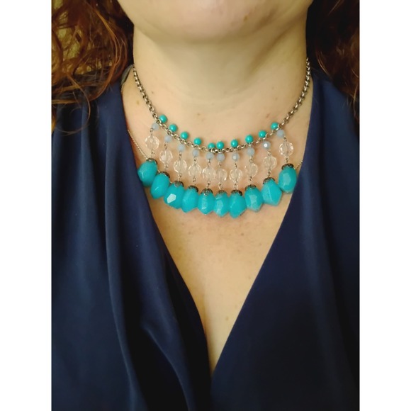 American Eagle Outfitters Jewelry - 🩵Vintage American Eagle Y2K Boho Retro 90s Indie Beaded Statement Necklace